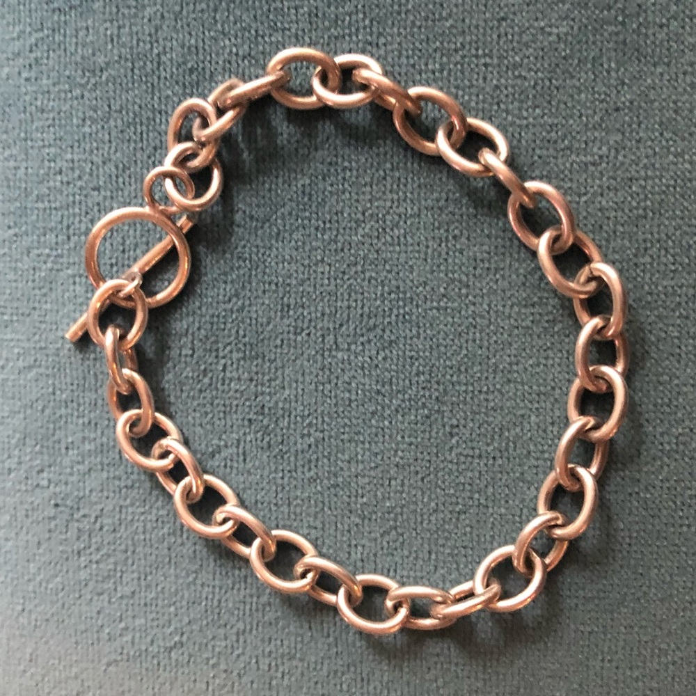 Sterling silver toggle bracelet